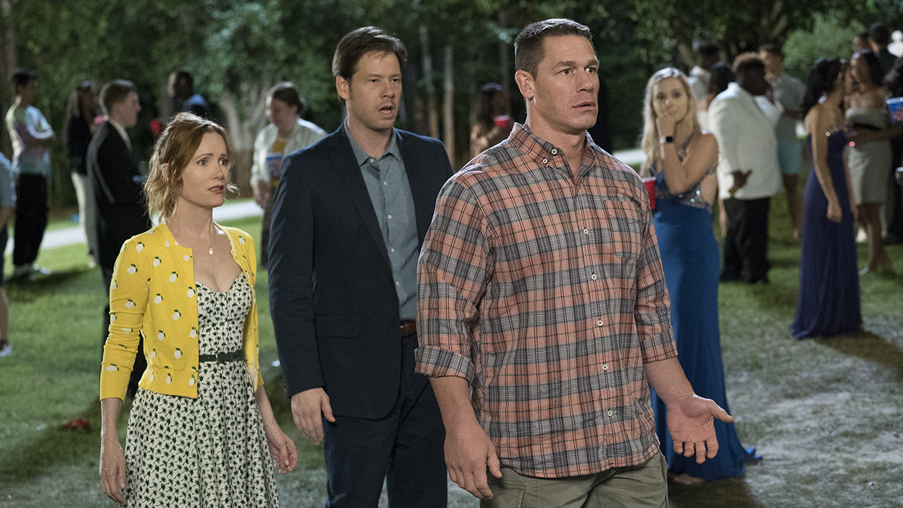 Leslie Mann,John Cena and Ike Barinholtz in Blockers