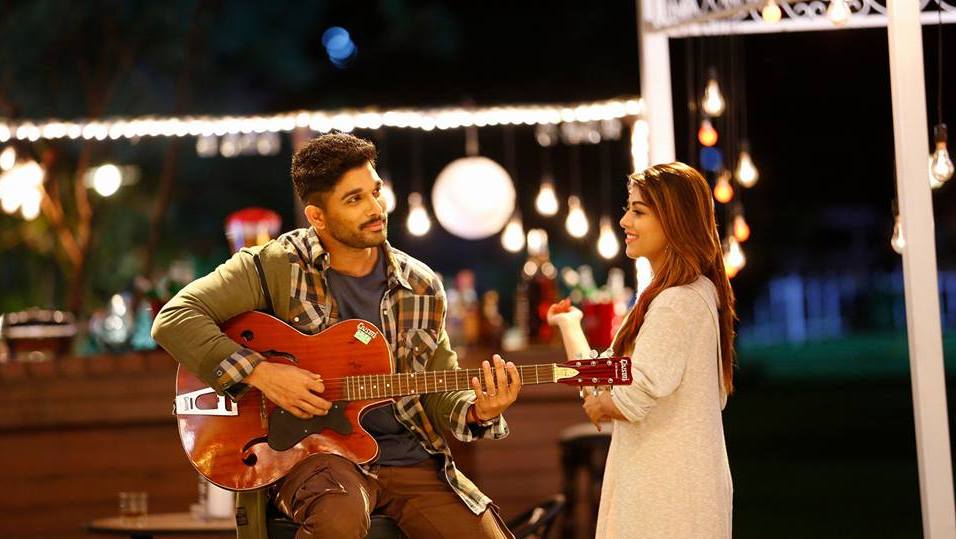 Naa Peru Surya, Naa Illu India Allu Arjun singig by playing guithar for Anu Emmanuel